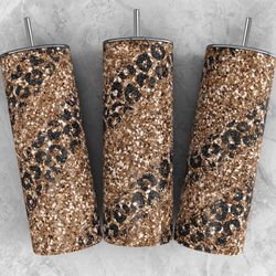 Glitter Leopard Tumbler