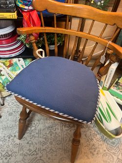 wood chair Ethan Allen vintage wood chair