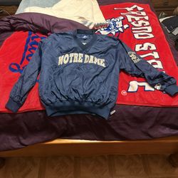 Vintage Notre Dame Starter Jacket Size L