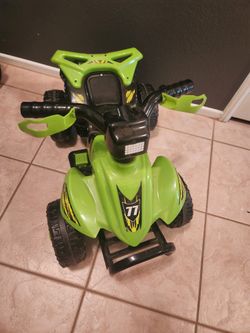 Green Electric Kids Quad 