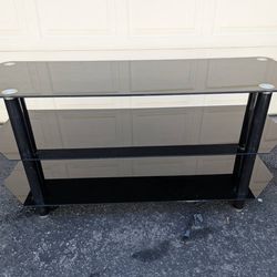 TV Stand Tempered Glass Fit 65"