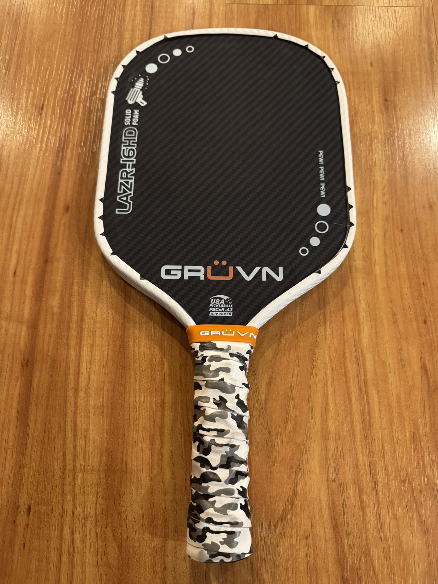 Pickleball paddle GRUVN LAZR-16HD All Foam Gen 4.5