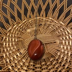 Vintage Chunky Agate Pendant 