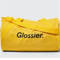 NEW Glossier Yello Duffle Bag Travel Gym Work Out Weekender Purse Handbag Shoulder Crossbody 