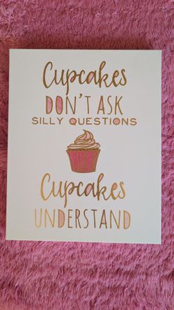 Cupcake Wrapped Canvas wall art