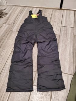 Kids Snow Overalls - Black size7- 8