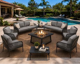 new in box patio set 9 pcs