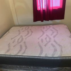 Full Size Bed Mattress , Box, Frame 