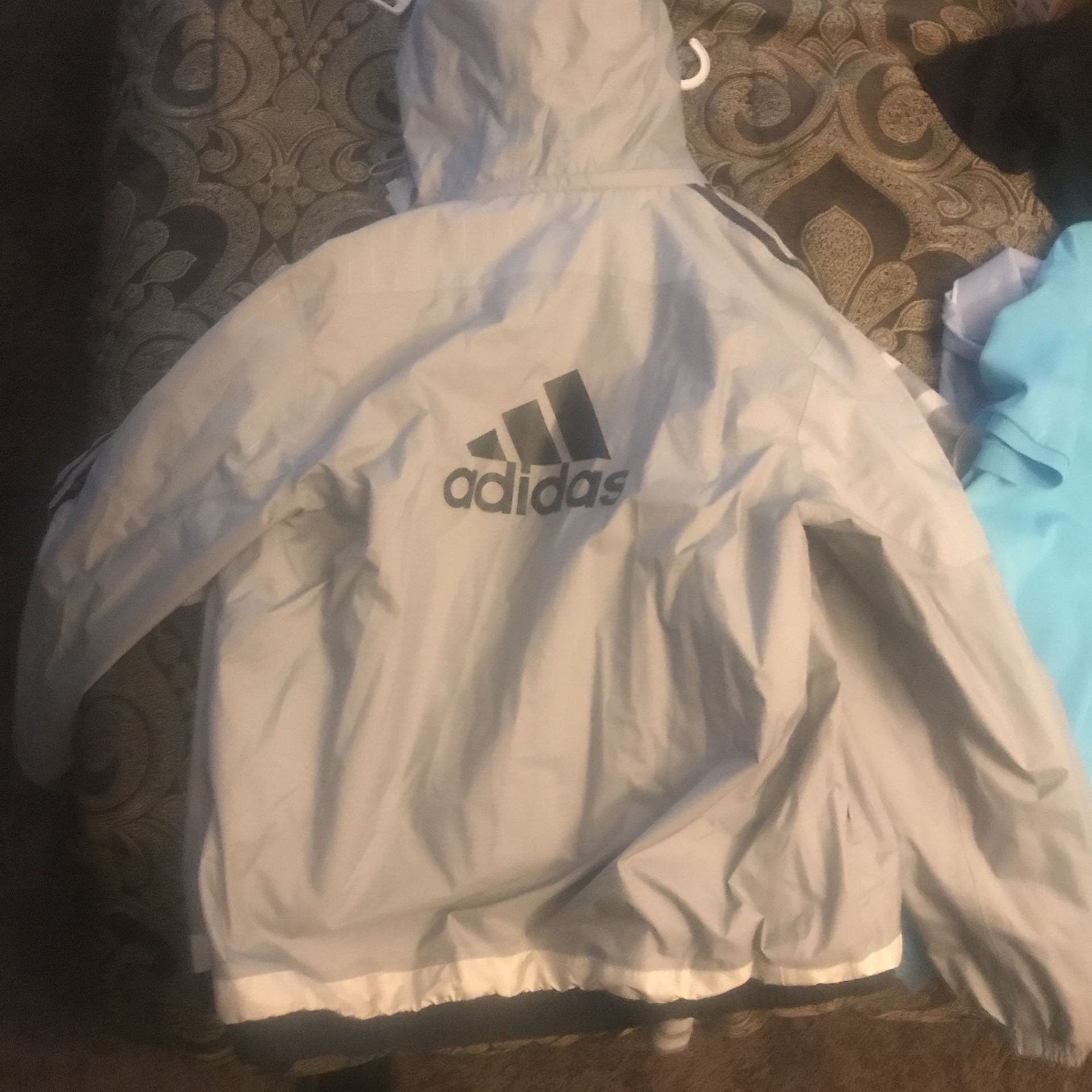 Adidas Jacket Mens Large Raincoat Style