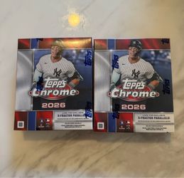 New 2026 Topps Chrome Baseball Mega Box! $100 each!