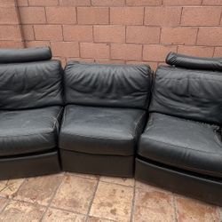 Black Rex 3-Seater Sofa Recliner
