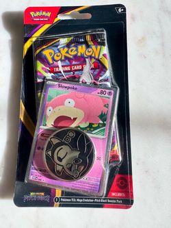 Pokemon pitch black booster pack sleeve slowpoke promo