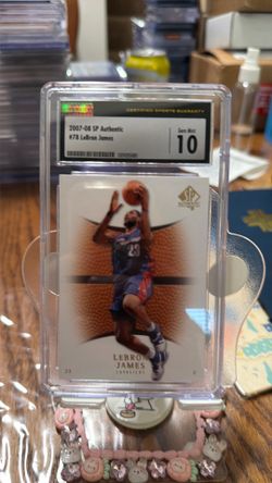 2007-08 LeBron James (Cleveland Cavaliers) Upper Deck SP Authentic card #78 in a gem mint 10!