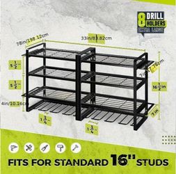 8 Drill Holder 4 Layer Wall Mount