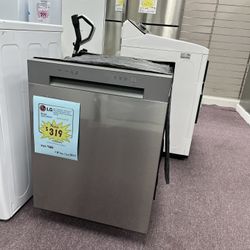 Dishwasher 24’ New Scratch Dents LG Silver Stainless Steel 