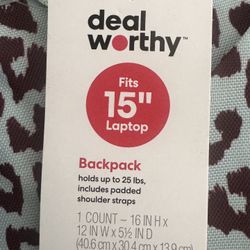 Deal Worthy Backpack (fits 15” laptop)