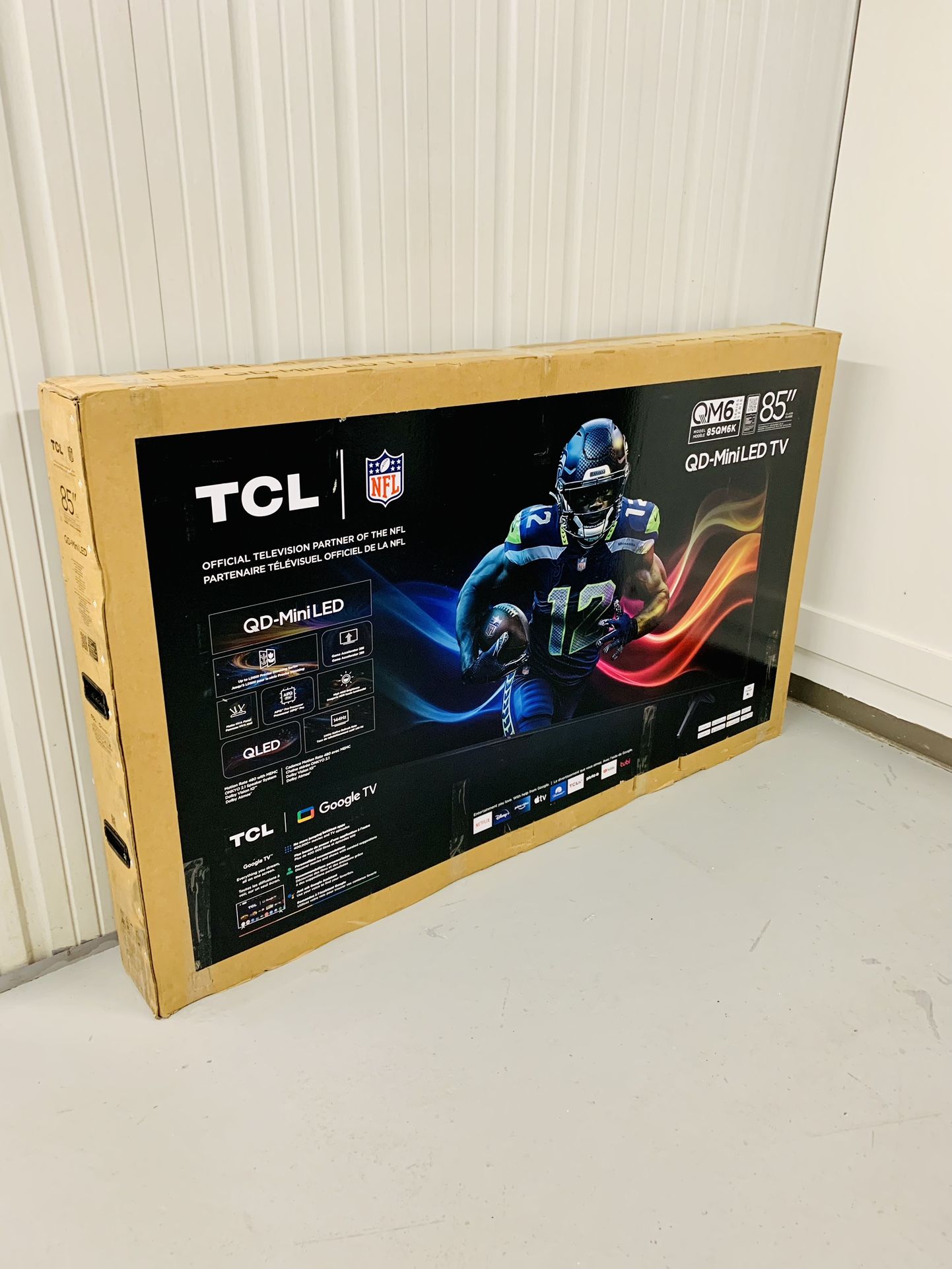 TCL - 85" Class QM6K Series 4K UHD HDR QD Mini LED Smart TV with Google TV (2025) Brand New In Box Can Deliver Locally