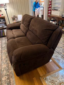 FREE ! DOUBLE RECLINER COUCH