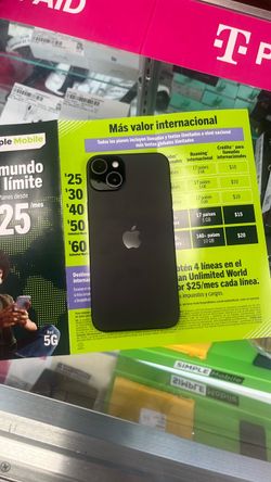 iPhone 15 Plus 128gb simple mobile + Simple Mobile 3 months plan unlimited