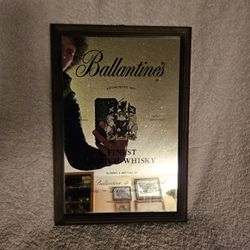 Ballantine's Whiskey Mirror Signage