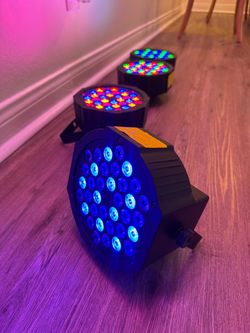 Battery Powered Stage  Lights: 36W RGB Rechargeable - 6 to 15Hours Working Time