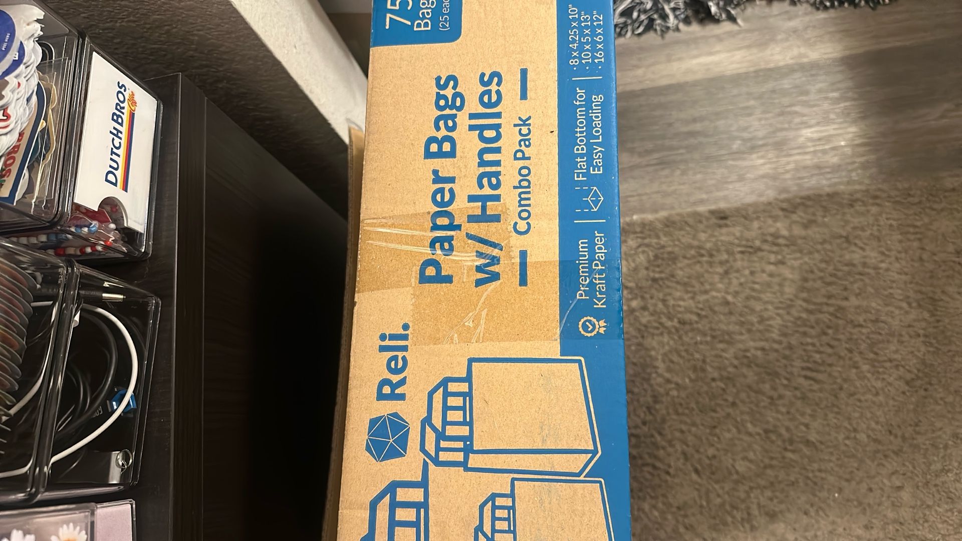 Paper Bags W/ Handles Combo Pack - 75 Bags