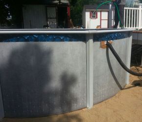 Used pool for sale.  Already Taken Down. Round pool.  Best Offer get it's.