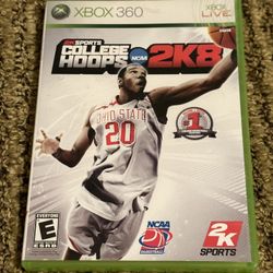 NCAA College Hoops 2K8 Basketball Video Game Xbox 360 CIB Complete Tested