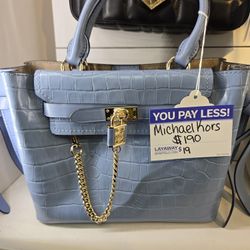 Michael Kors Alligator Embossed Leather Purse