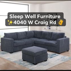 ✨️ Sectional, Sofas ✨️ Furniture Queen Bedrooms, Dining Avail 