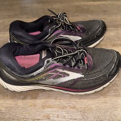 Women's Brooks Glycerin 15 Running Shoes Sneakers Size 8.0 US/39 EU Black Purple