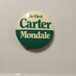 1980 Re Elect CARTER MONDALE PIN 