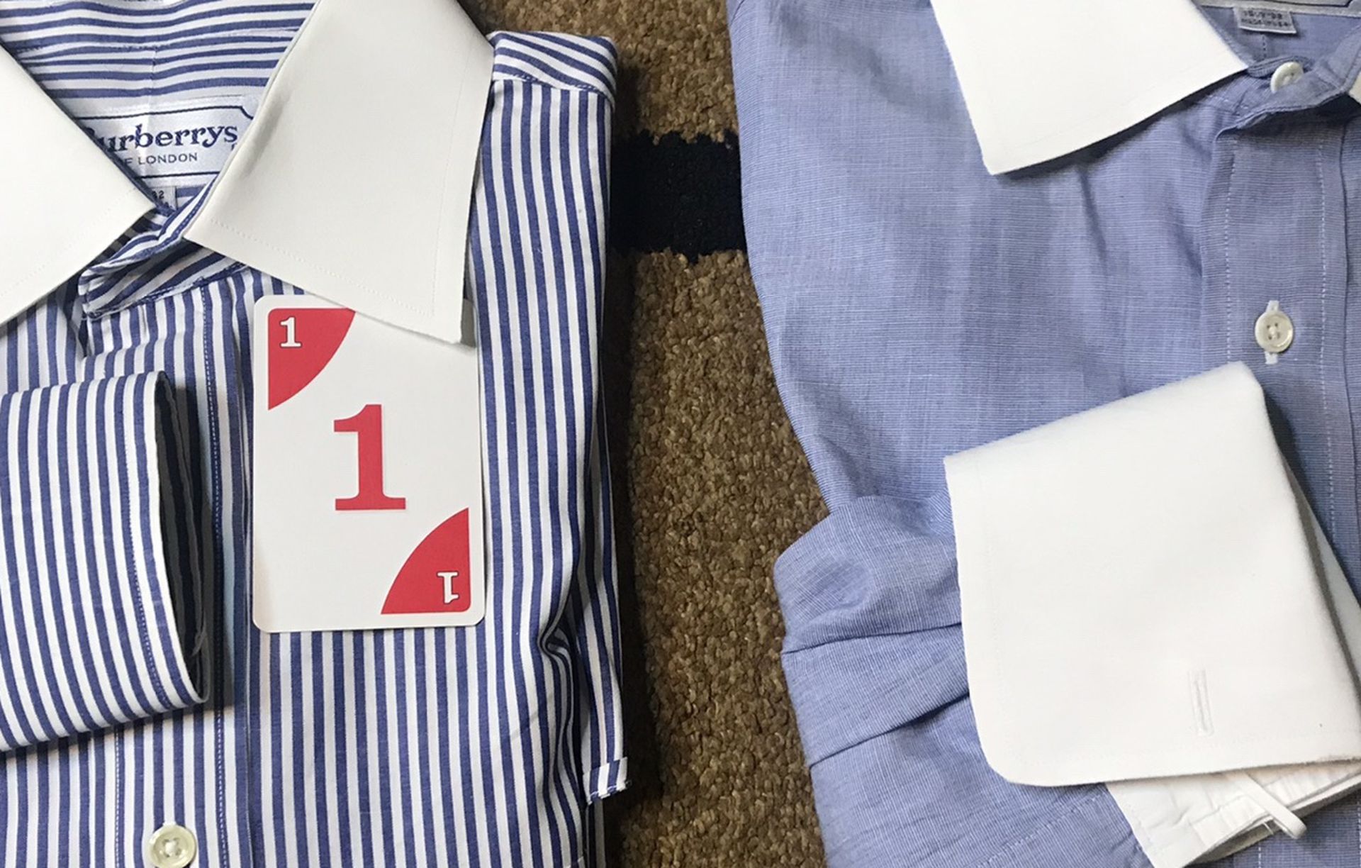 BURBERRYs of London Men Dress Shirt Size 15.5 Long Sleeve 32 Button Down Sz M - Your Pick