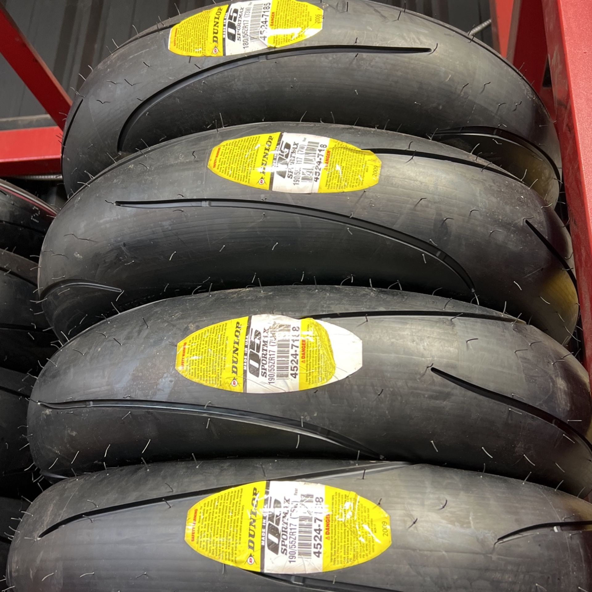 17” Motorcycle Tires Dunlop Q5 Tires New Singles And Sets for Sale in