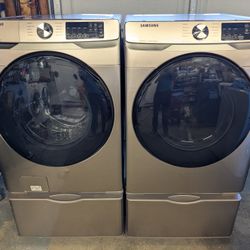 LIKE NEW Samsung Washer And Electric Dryer. Would DELIVER