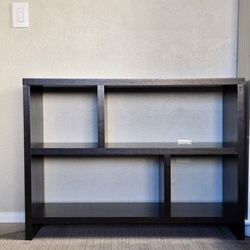 Console Bookcase Dark Brown Color