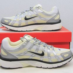 Women's Nike P-6000 Walking Running Shoes - Coconut Milk/Black - 9.5