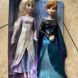 Disney Store Frozen 2 - Queen Anna & Snow Queen Elsa Doll