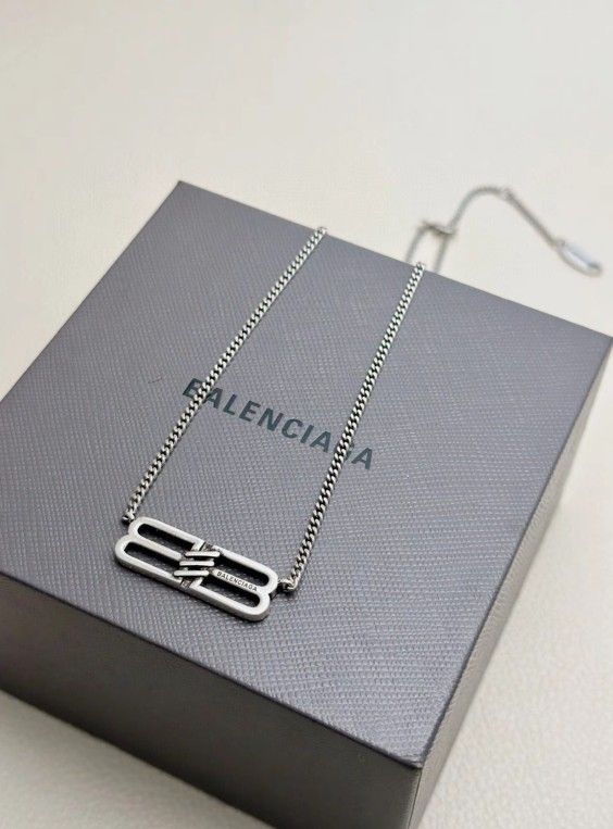 Fashion trend simple personality necklace women's silver