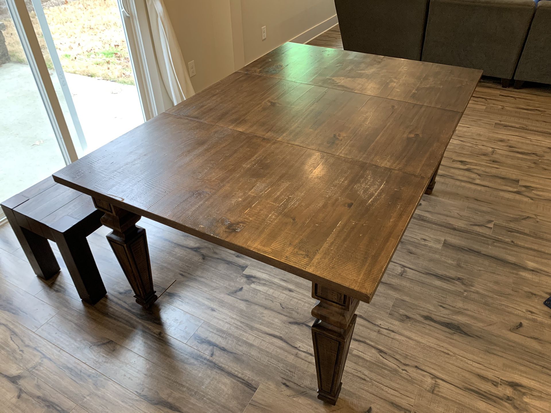 Kitchen table and bench