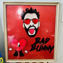 Bad bunny Glass Frame