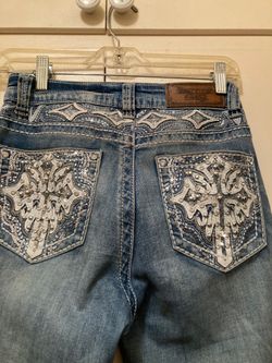 Westfield eagle Jean woman wing embellished size 5
