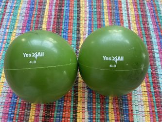 2 Yes4All Grip/Smooth Toning Ball - Soft Weighted Medicine Ball for Pilates, Yoga, Physical Therapy and Fitness