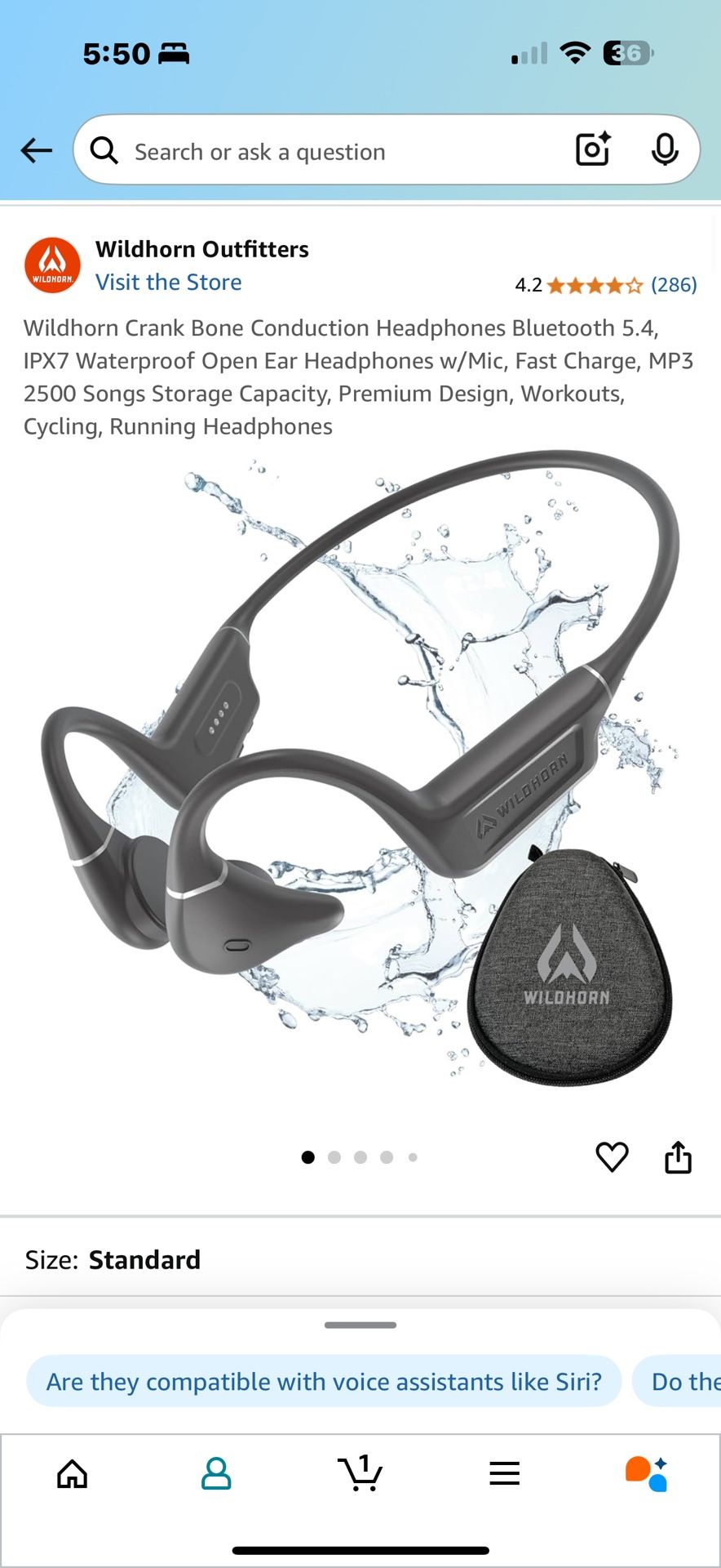 Wildhorn Crank Bone Conduction Headphones