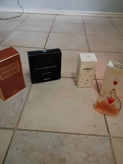 5 bottles of perfume 2 big boxes are full
