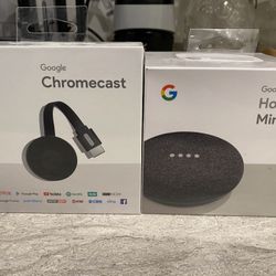 Google Home Mini & Chromecast Bundle 