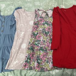 Little Girls Dresses And One Romper Age 6