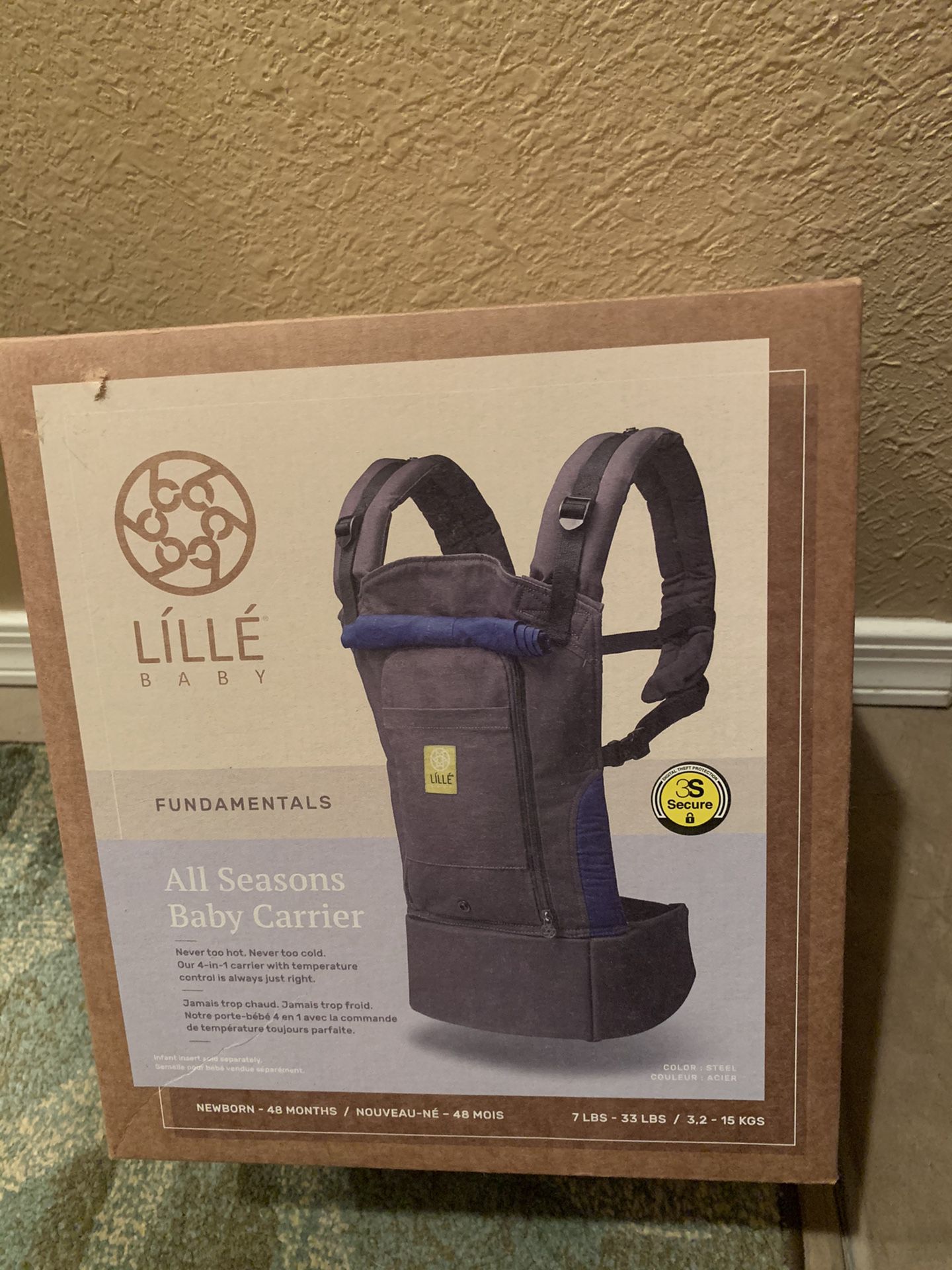 Lille 👶🏻 Baby Fundamentals All Seasons Baby Carrier - Newborn to 48 months - 7 to 33 lbs