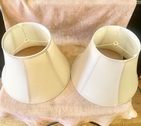 Pair of Cream Bell Lamp Shades