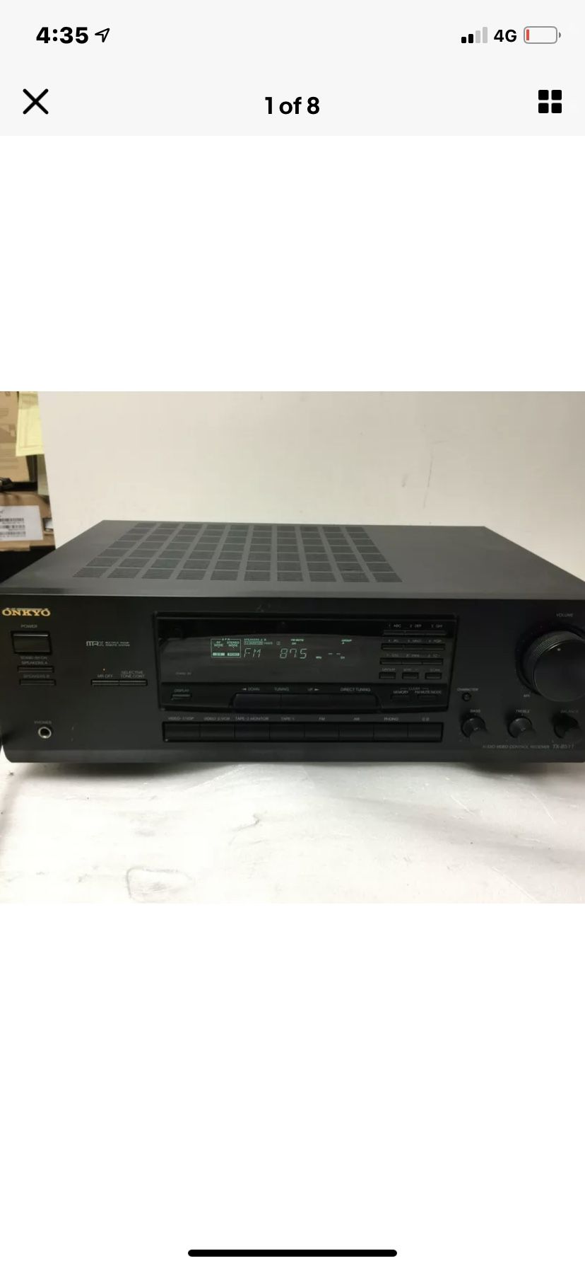 Onkyo TX-8511 Audio Video Control Reveiver